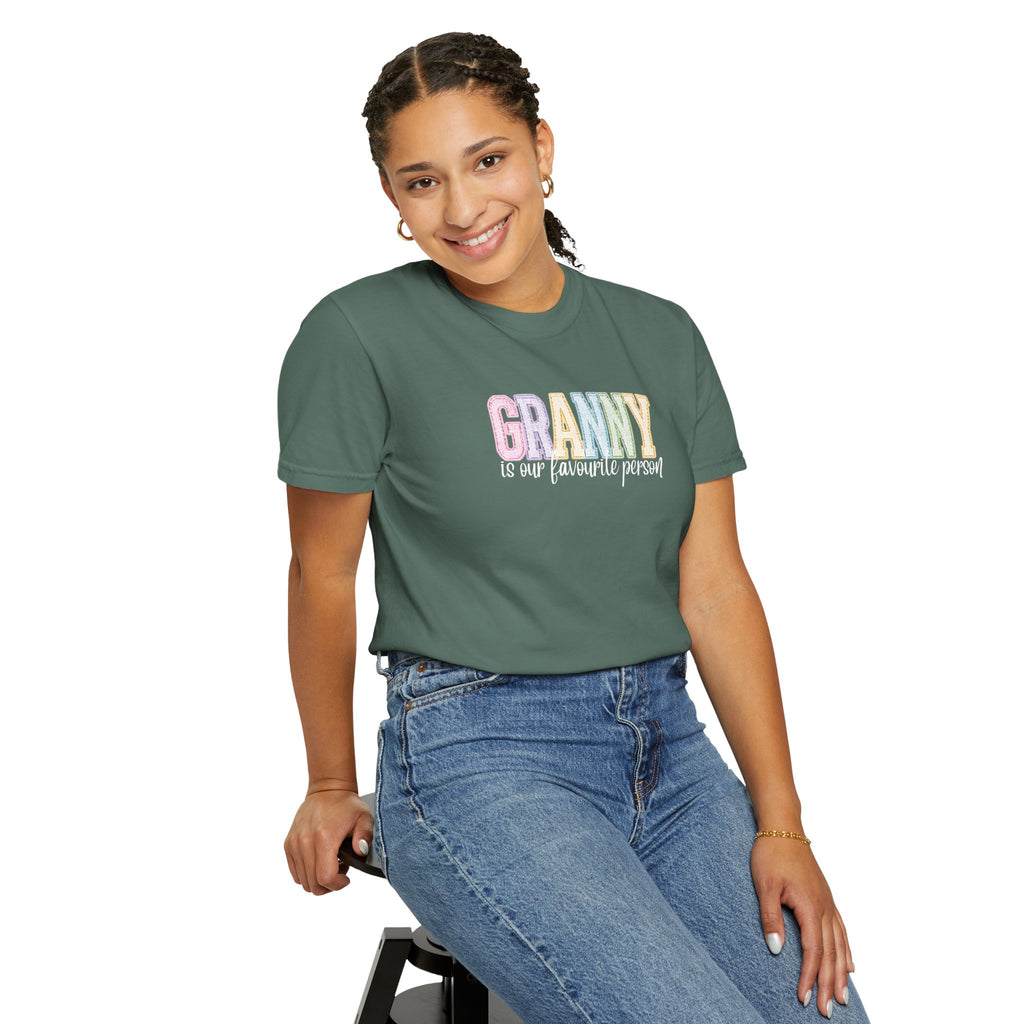 Granny Is Our Favourite Person T-Shirt — Pastel Grandma Gift Tee
