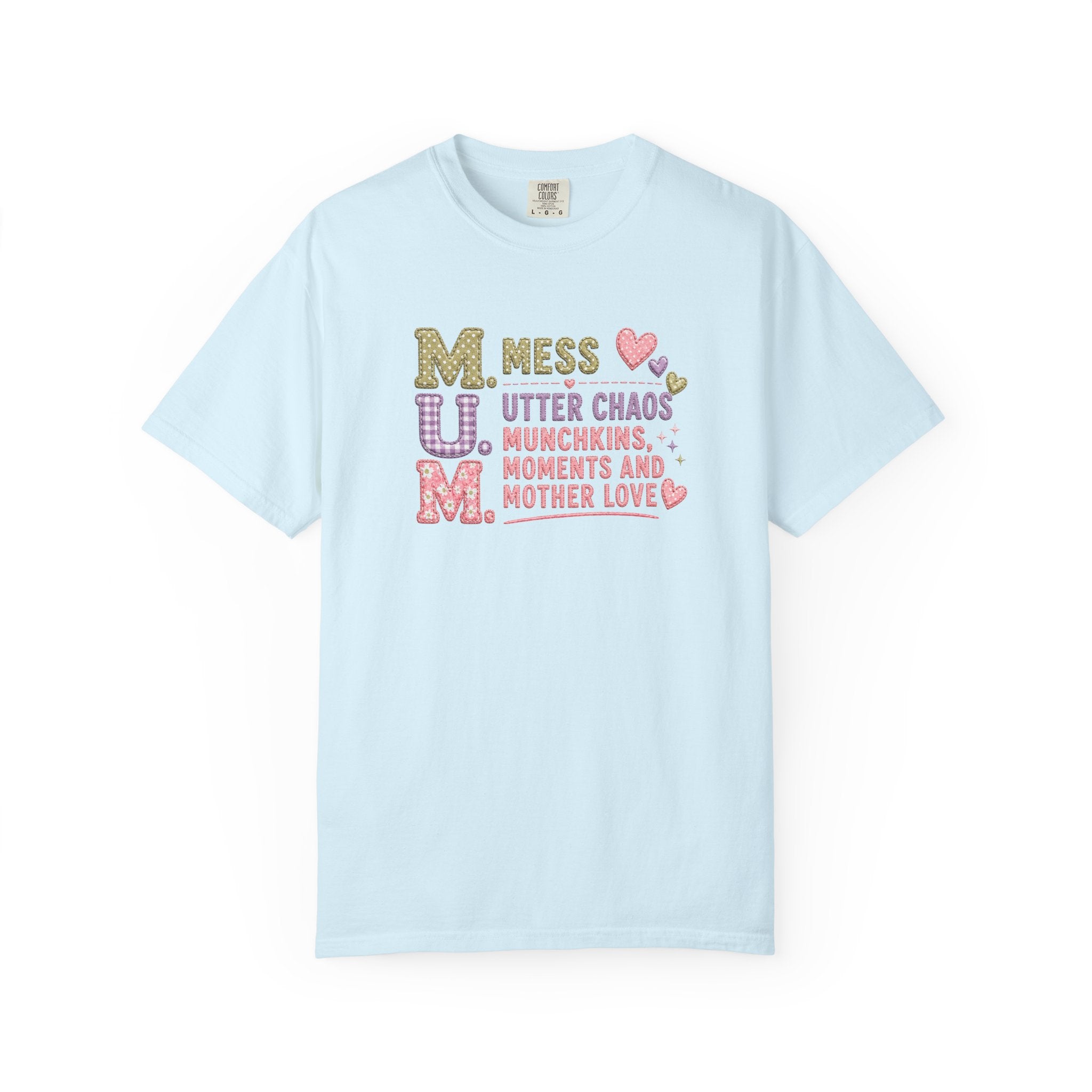 M.U.M. Mom Acronym Graphic Tee — Mess, Utter Chaos, Munchkins & Mother Love T-Shirt