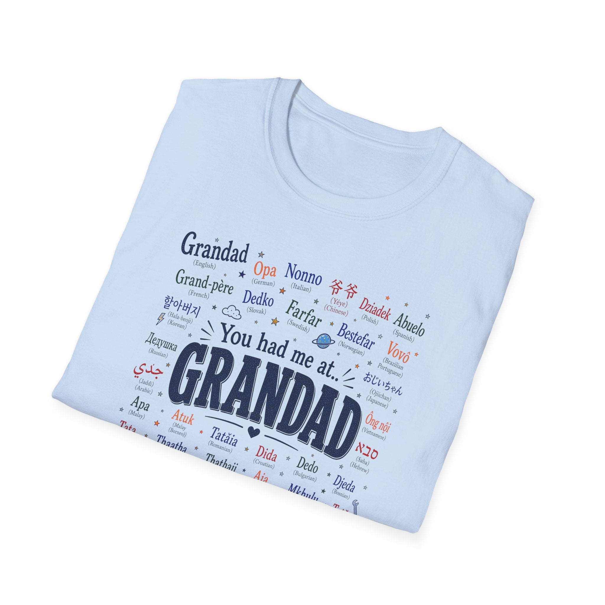 Grandad Word Cloud T-Shirt — "You had me at... GRANDAD" Father’s Day Gift