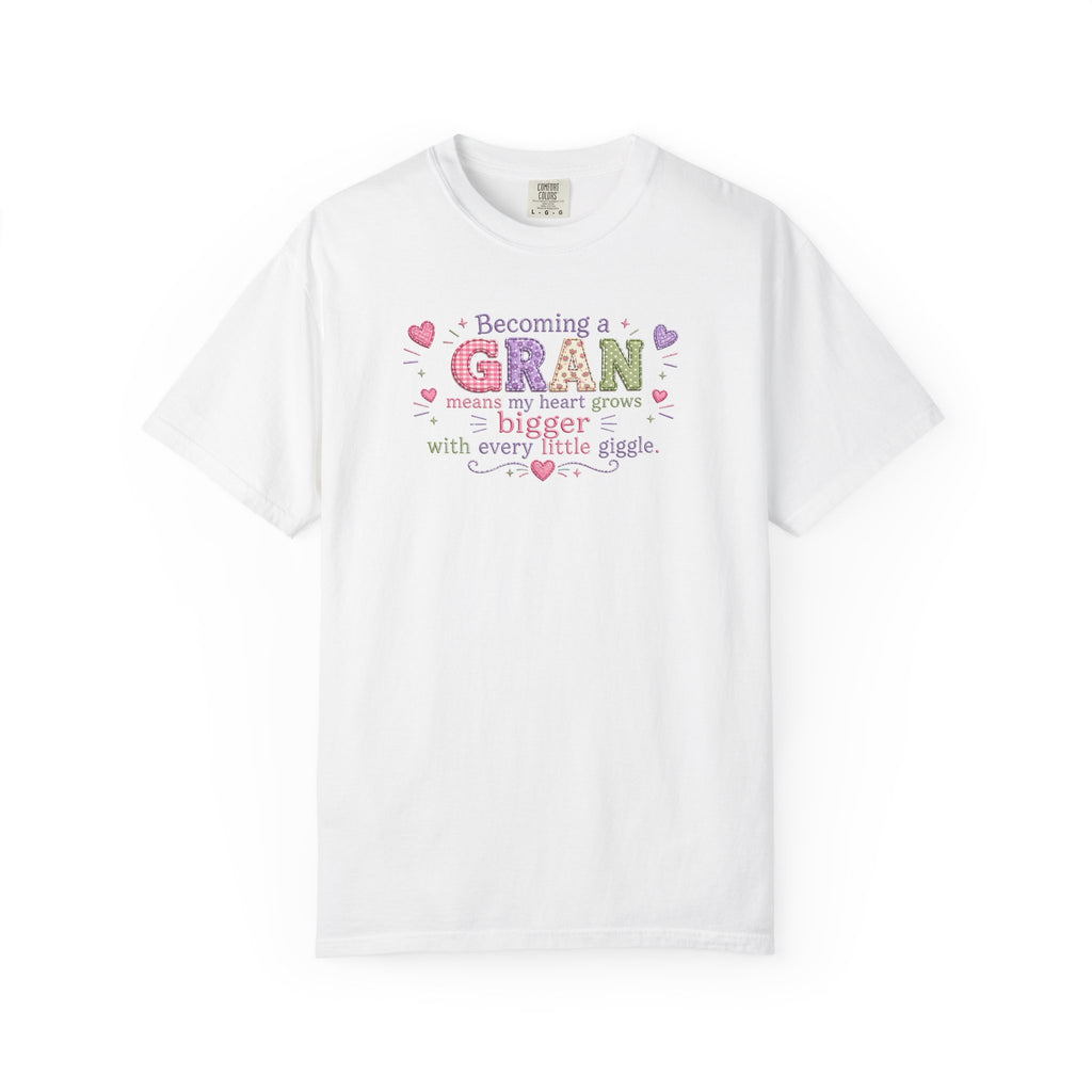 Heartfelt Gran T-Shirt - Becoming a Gran Means My Heart Grows Bigger