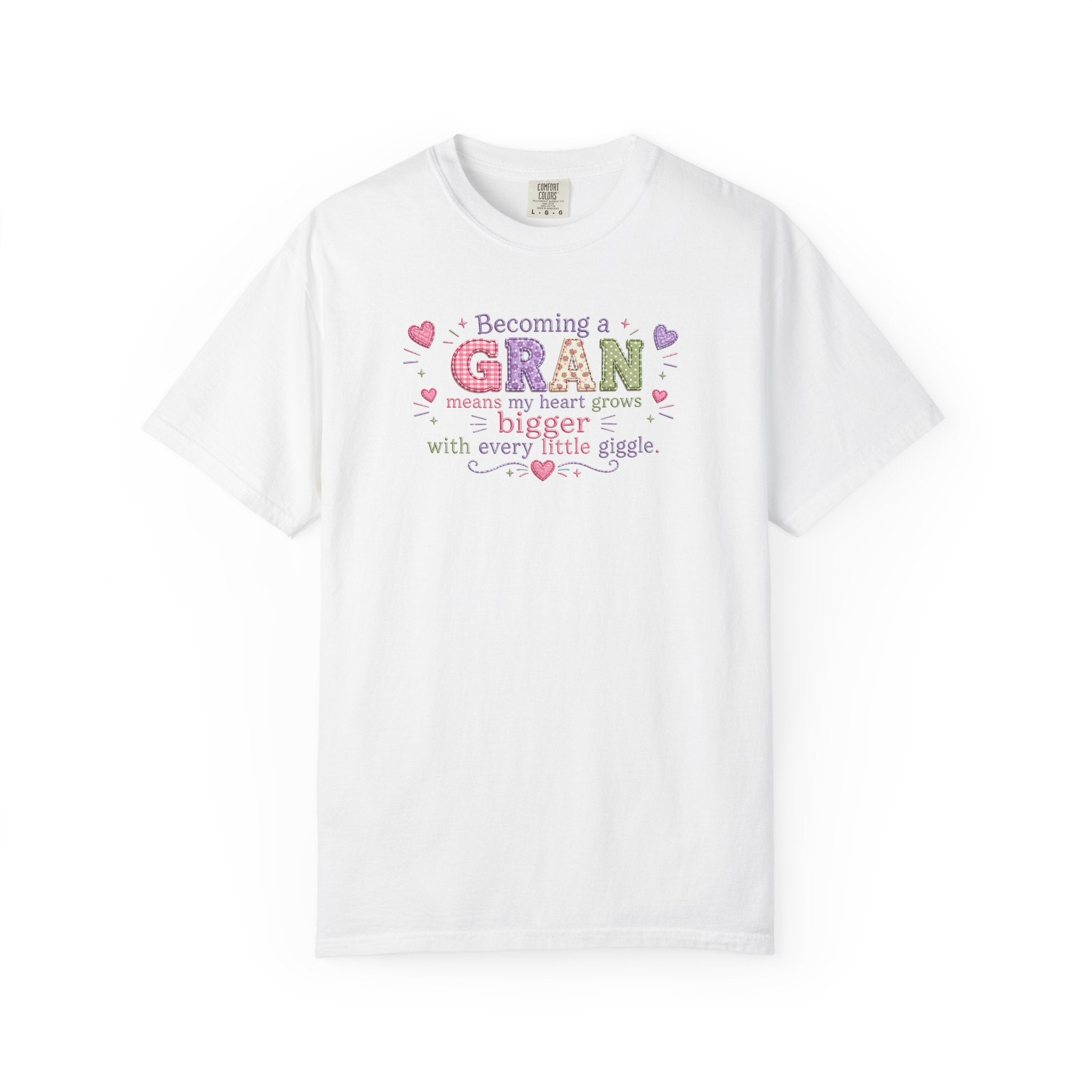 Heartfelt Gran T-Shirt - Becoming a Gran Means My Heart Grows Bigger