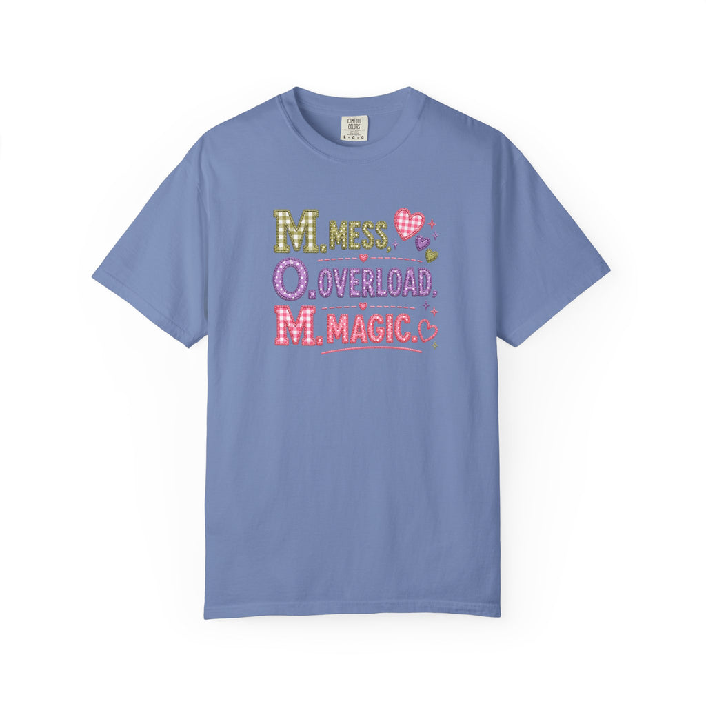 M.O.M. Graphic Tee — "Mess Overload Magic" Cute Mom Shirt