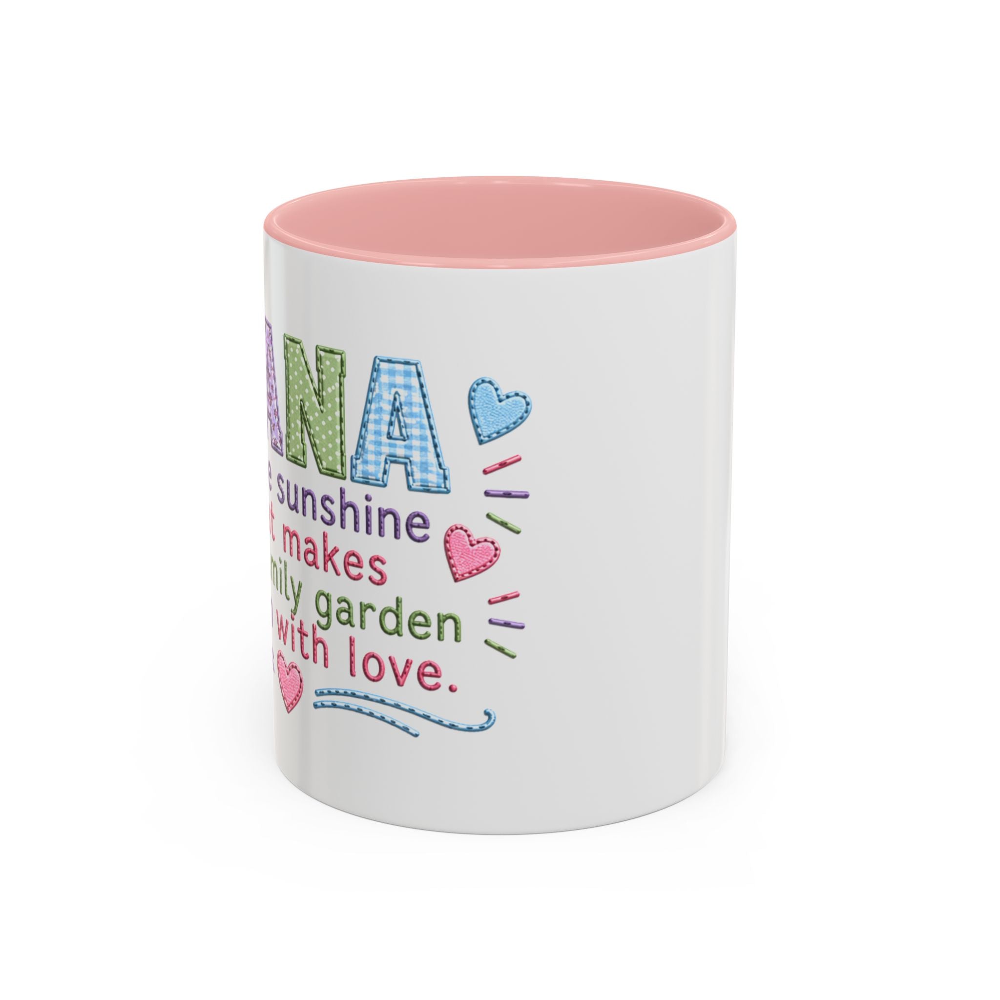 Coffee Mug — "Nana: You Make My Garden Bloom" Floral Accent Gift Mug
