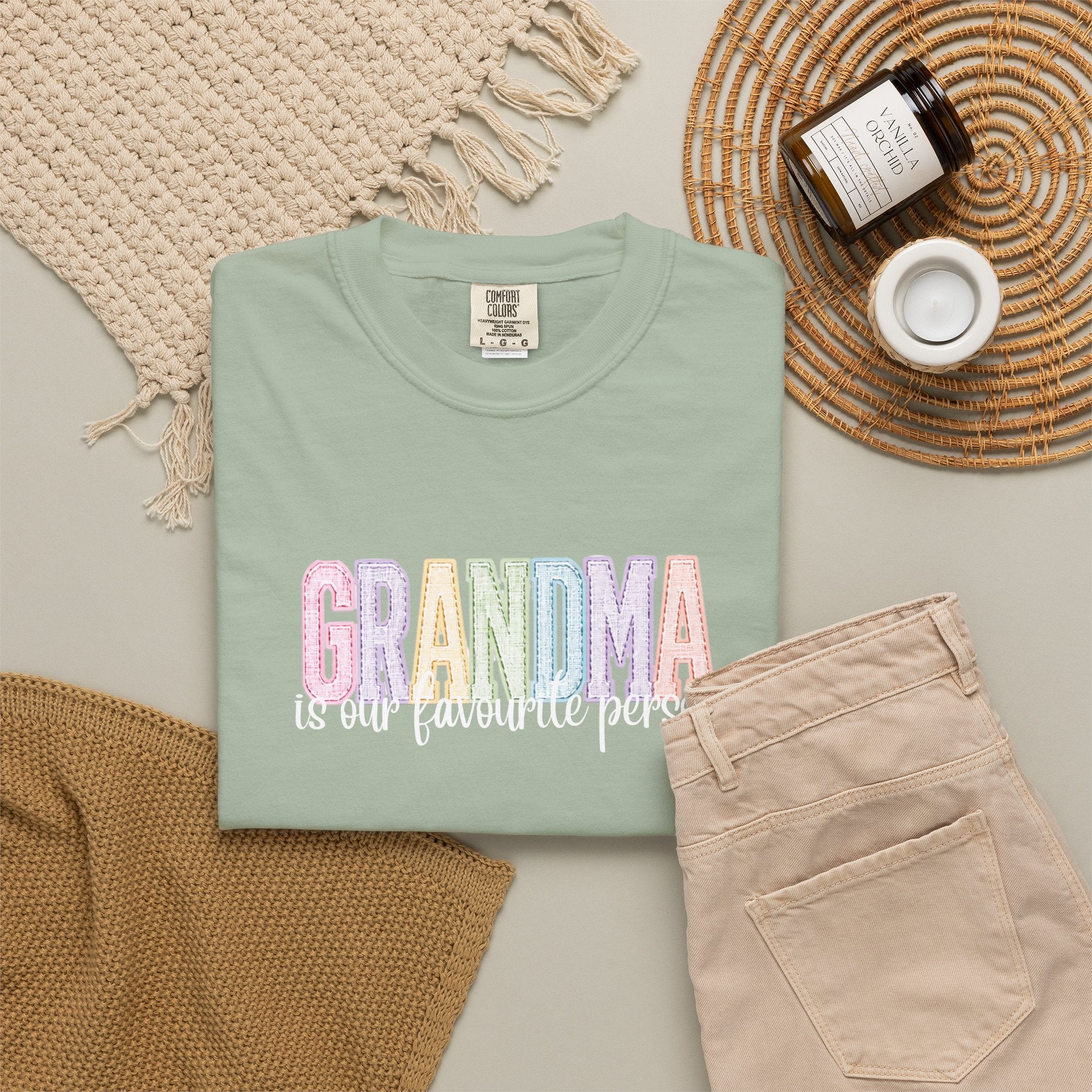 Grandma Pastel Rainbow T-Shirt — Cute Grandma Gift, Mother's Day Tee