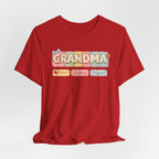 Grandma Floral Retro Tee — "Grandma" Names Design (Aileen • Wendy • Peyton)
