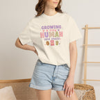 Growing a Tiny Human T-Shirt — "Growing a Tiny Human, Send Snacks" Maternity Tee