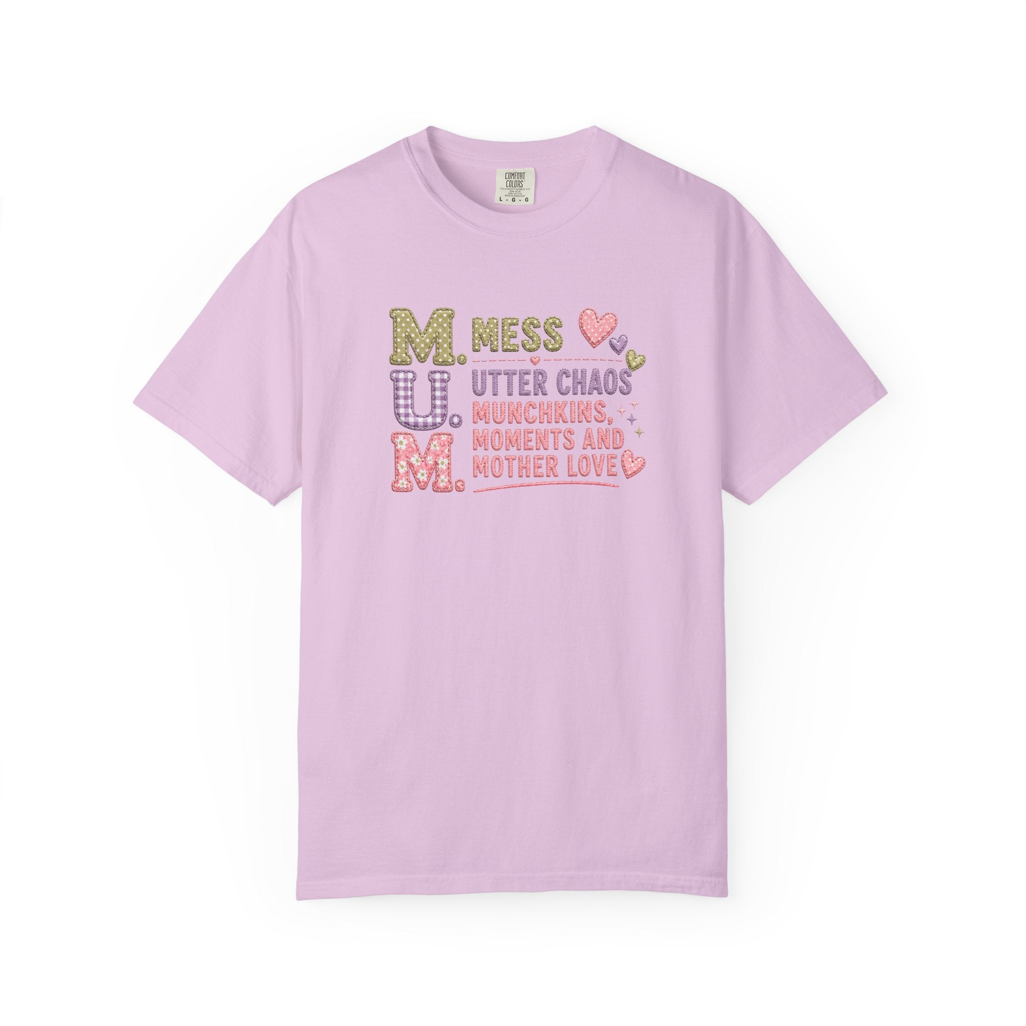 M.U.M. Mom Acronym Graphic Tee — Mess, Utter Chaos, Munchkins & Mother Love T-Shirt