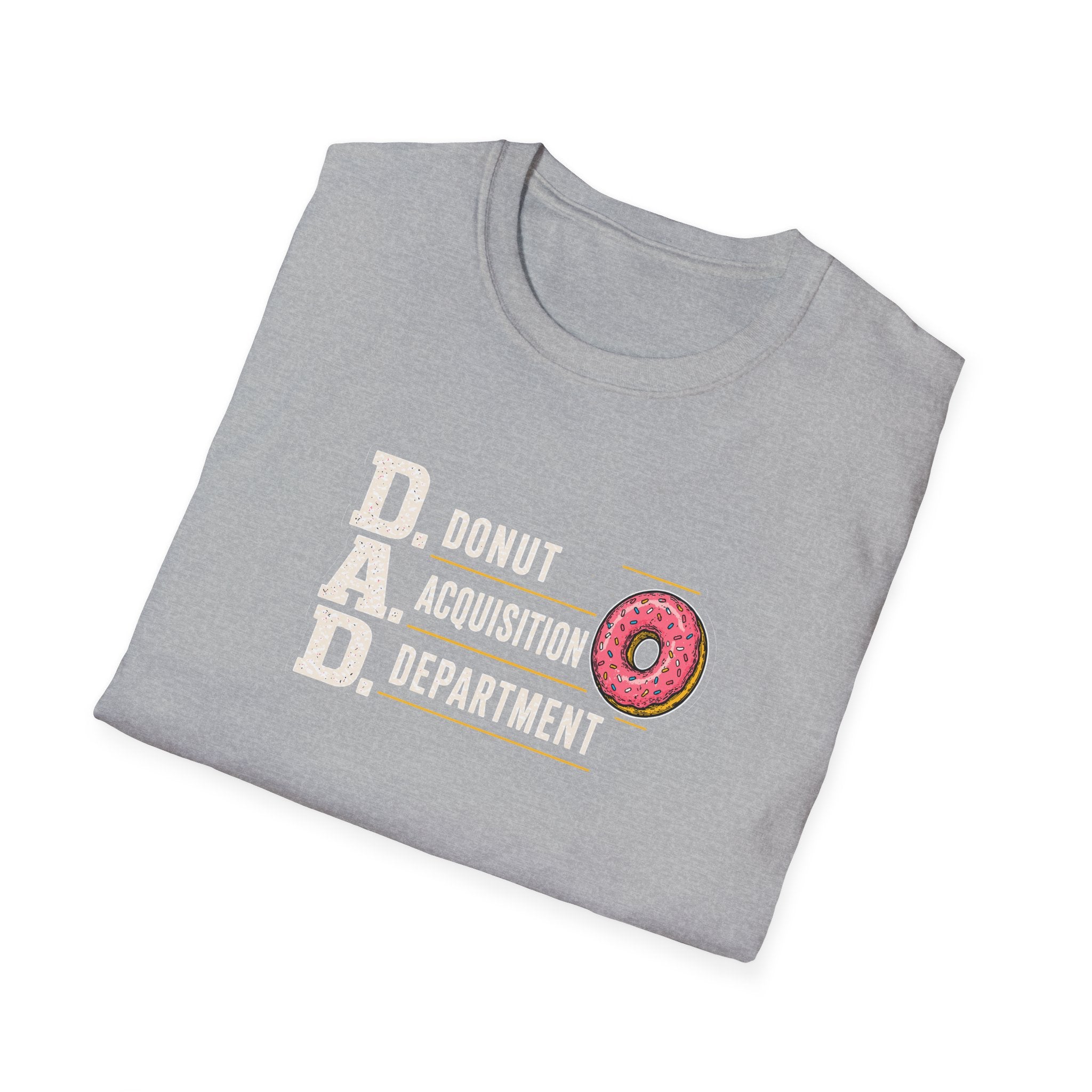 Donut Acquisition Department T-Shirt – D.A.D. Funny Dad Shirt for Donut Lovers