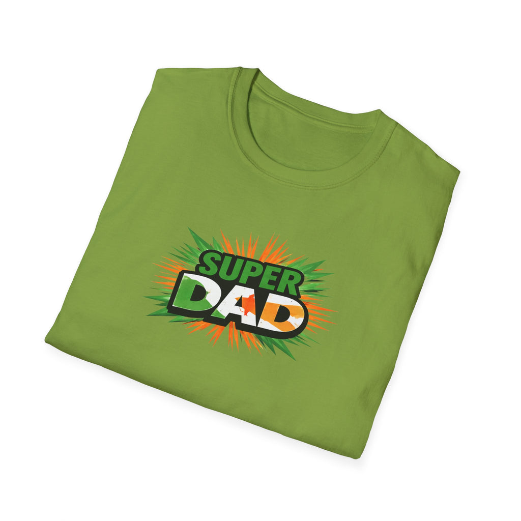 Super Dad T-Shirt — Ireland Flag themed Retro Comic Father’s Day Tee