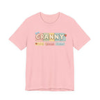 Granny Retro Nameplate T‑Shirt — Personalized Grandma Tee