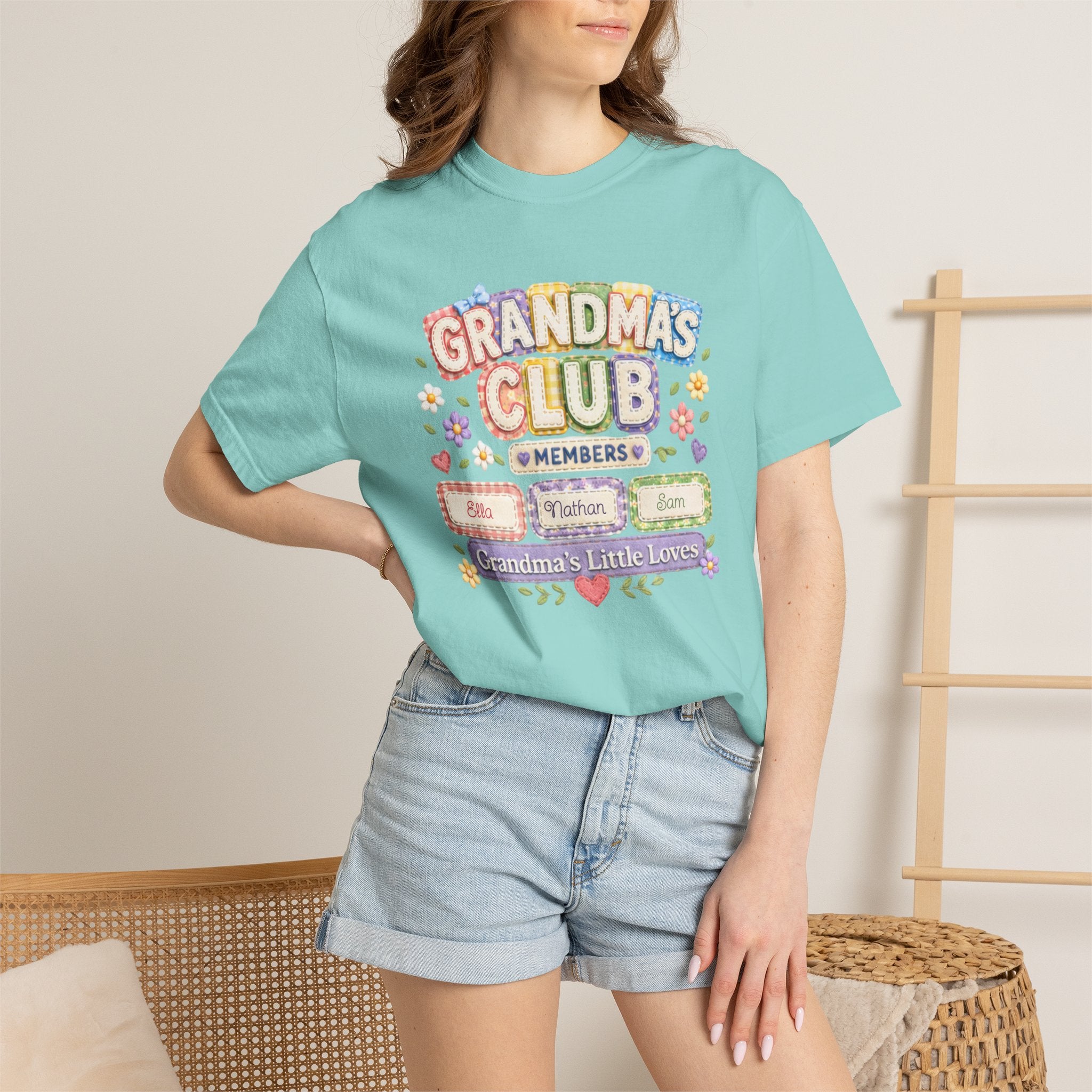 Grandmas Club T-Shirt — Grandma’s Little Loves Graphic Tee