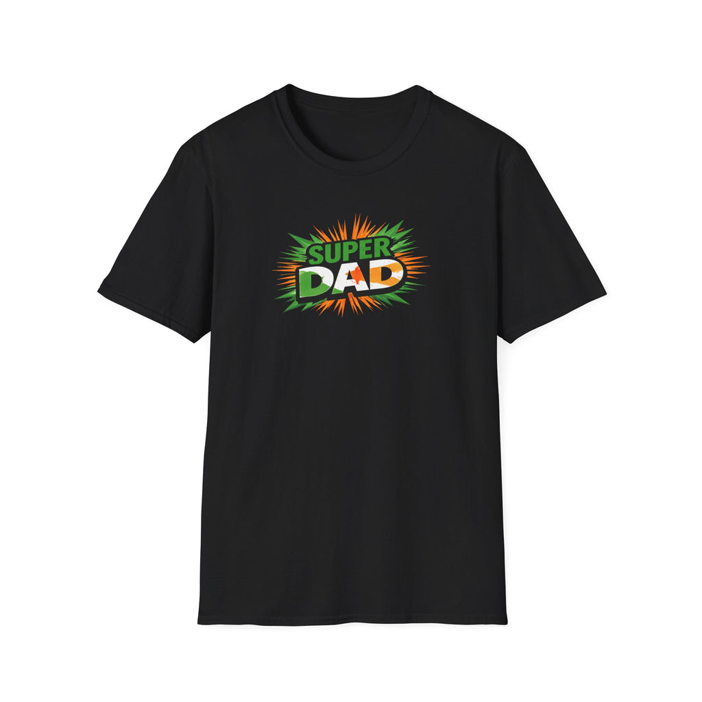 Super Dad T-Shirt — Ireland Flag themed Retro Comic Father’s Day Tee