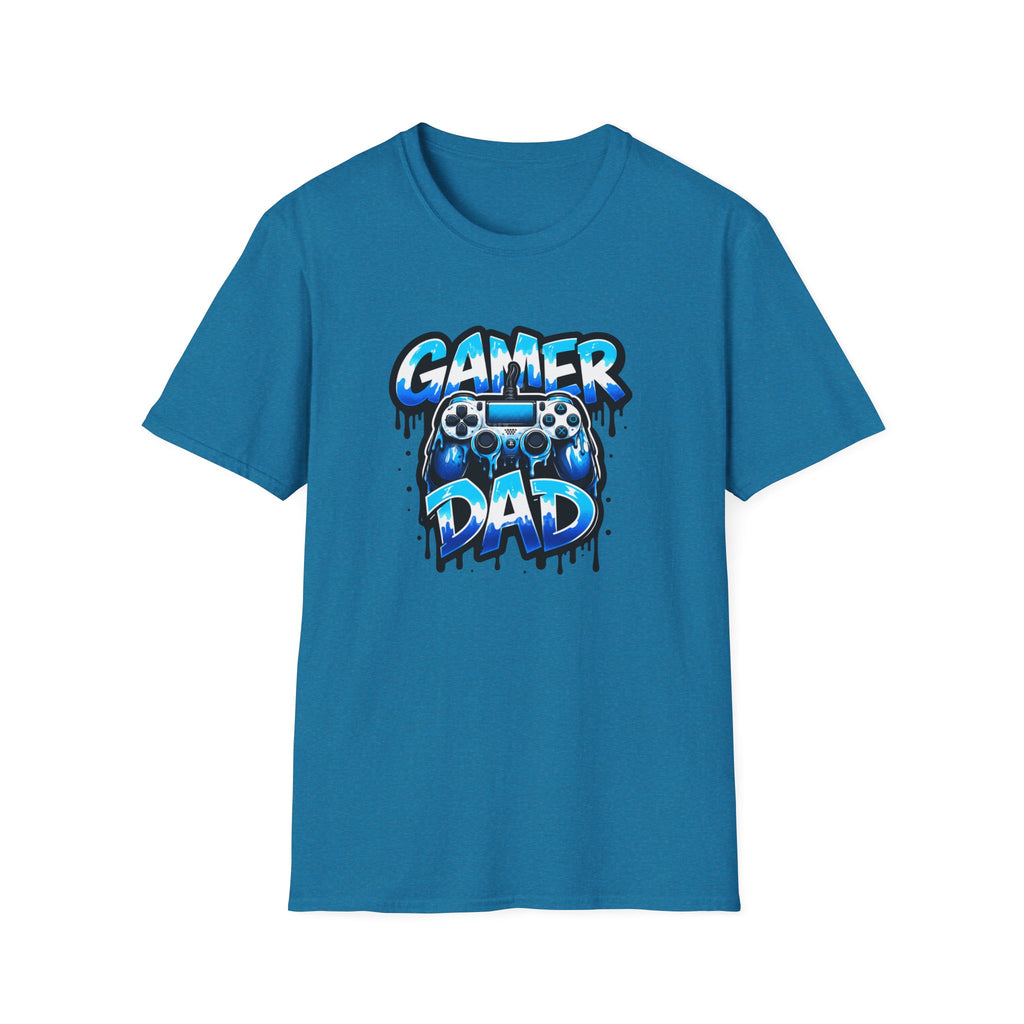 Gamer Dad T-Shirt — Blue Controller T-shirt