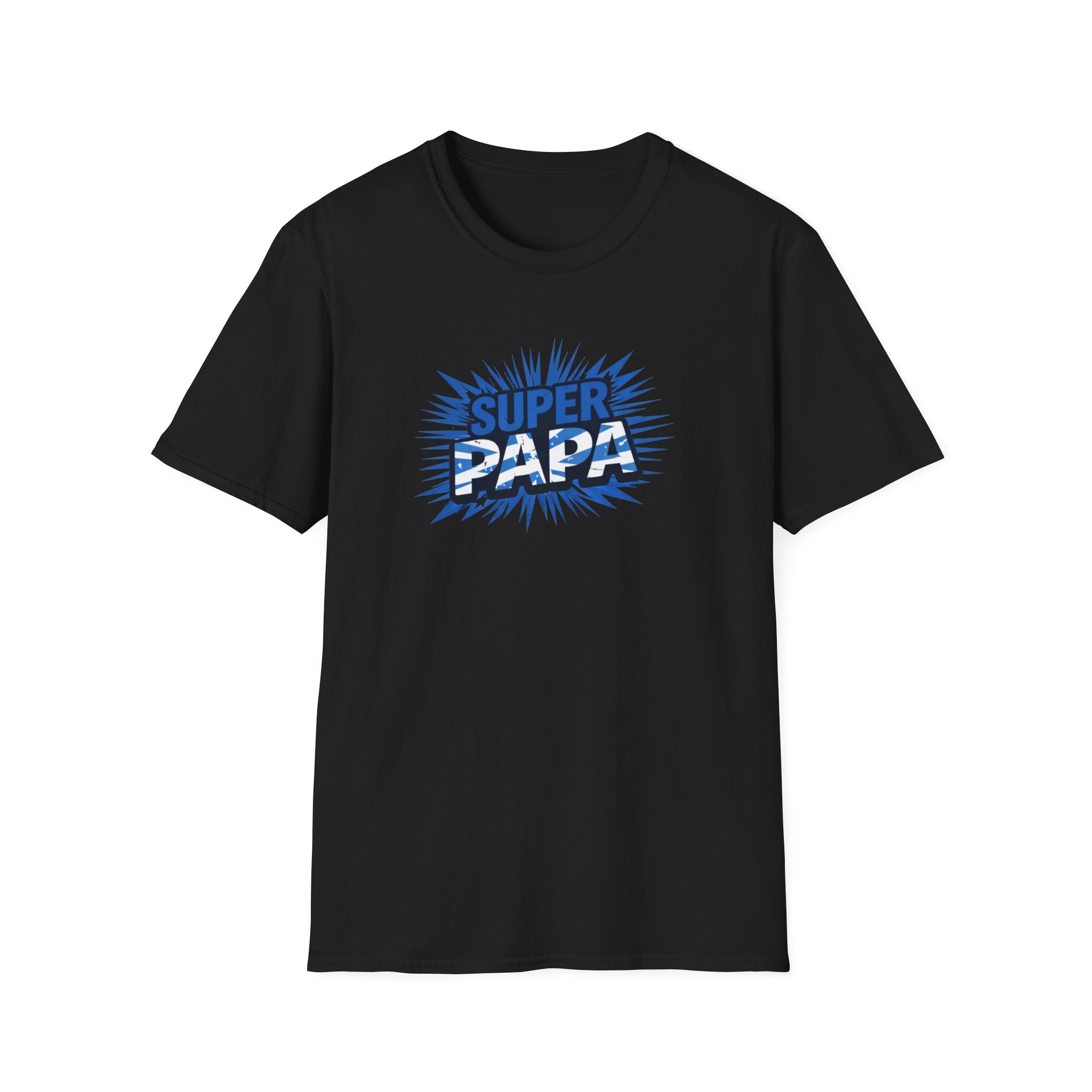 Super Papa Scotland Flag/Scottish themed T-Shirt – Comic Style Father’s Day Gift