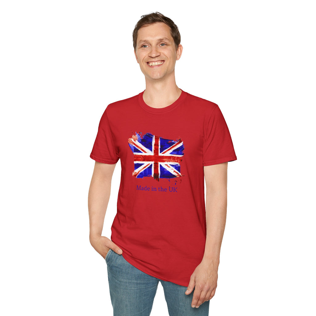 British Flag Watercolor T-Shirt – "Made in the UK" Pride Tee