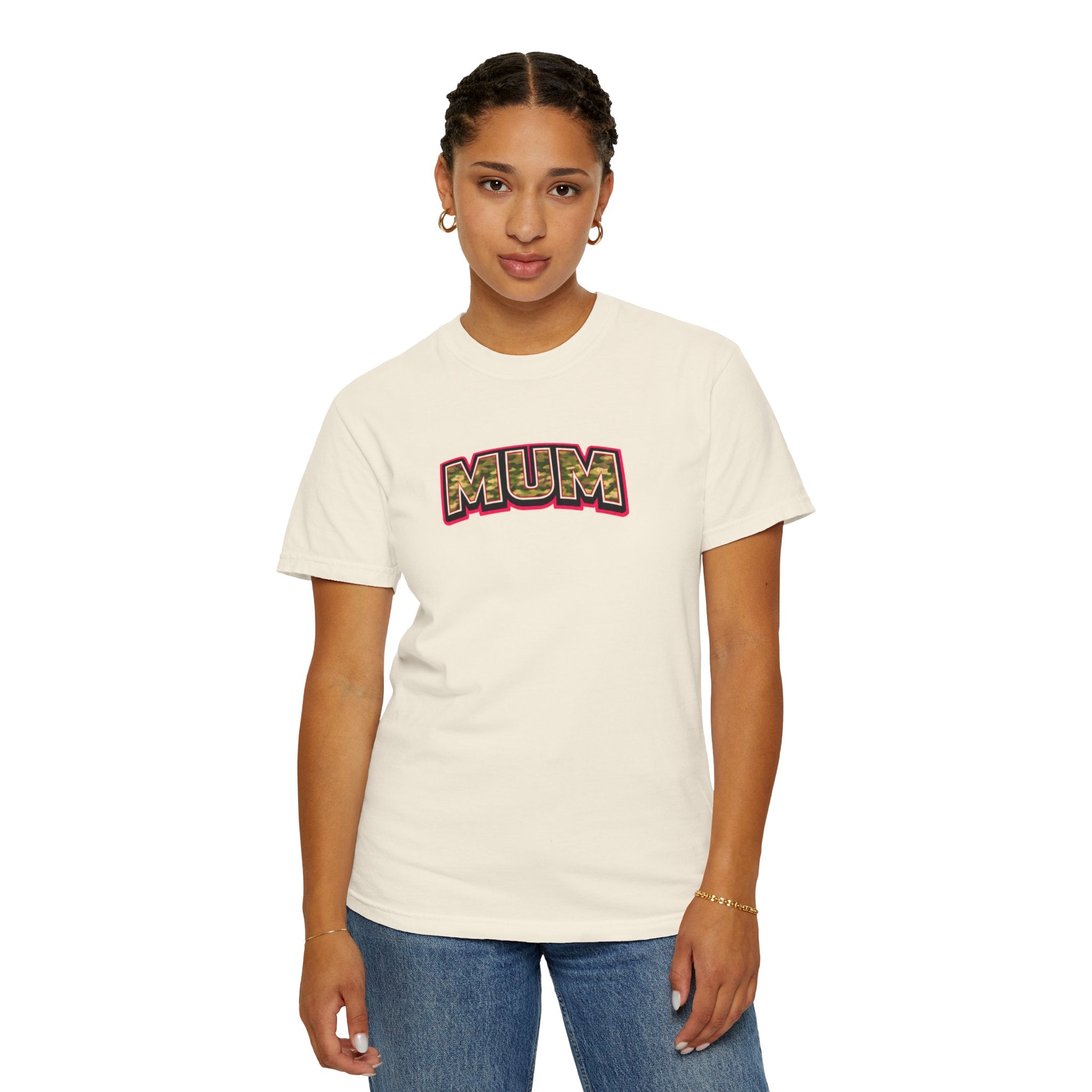 Mum Camo Print Logo T-Shirt