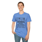 Grandpa Warning T-Shirt — "Spoils Grandkids & Hands Out Biscuits" Funny Grandpa Gift