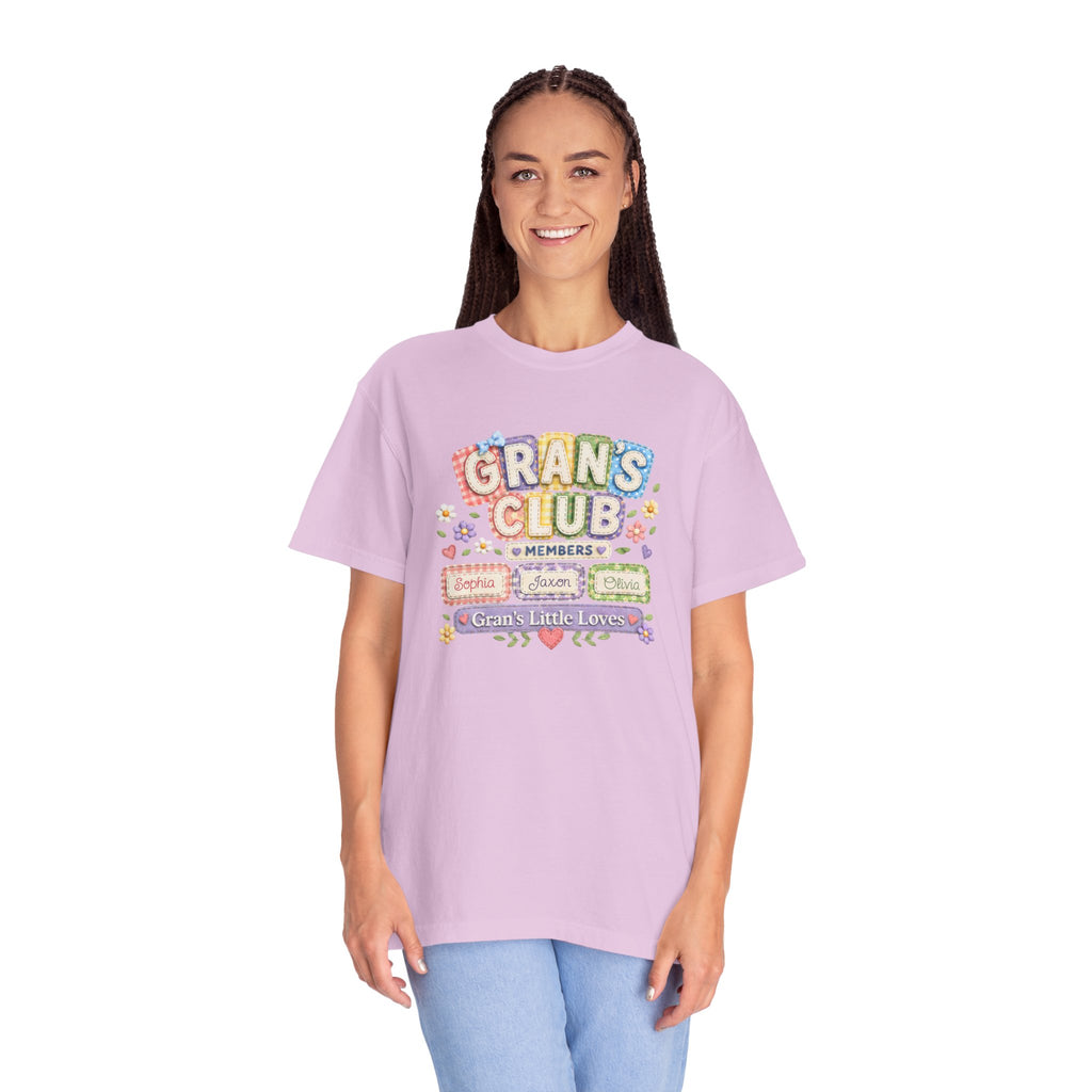 Grans Club T-Shirt – Personalized ‘Grans Club’ Family Names Tee