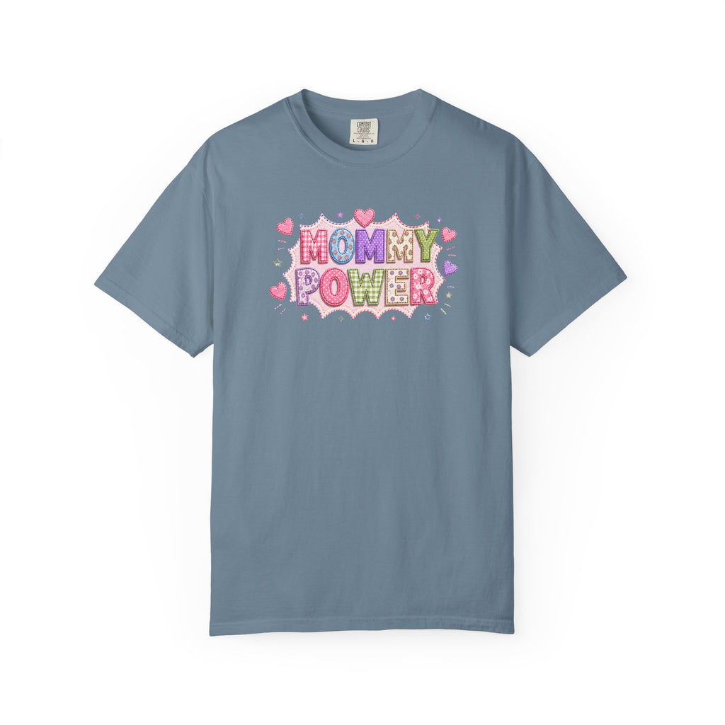 Mommy Power T-Shirt — Cute Heart Graphic Tee for Moms, Mother’s Day Gift