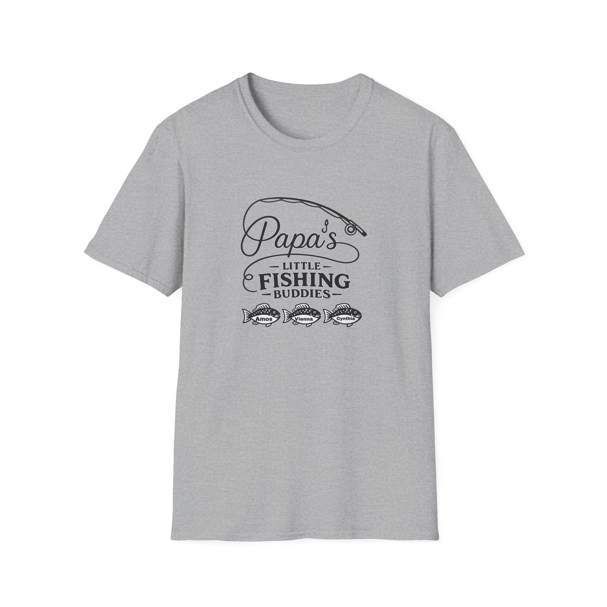 Papa's Little Fishing Buddies T-Shirt – Father-Child Fishing Tee