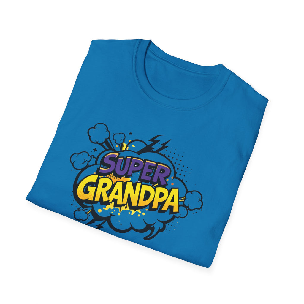 T-Shirt — "Super Grandpa" Comic-Style Graphic | Funny Father's Day Gift