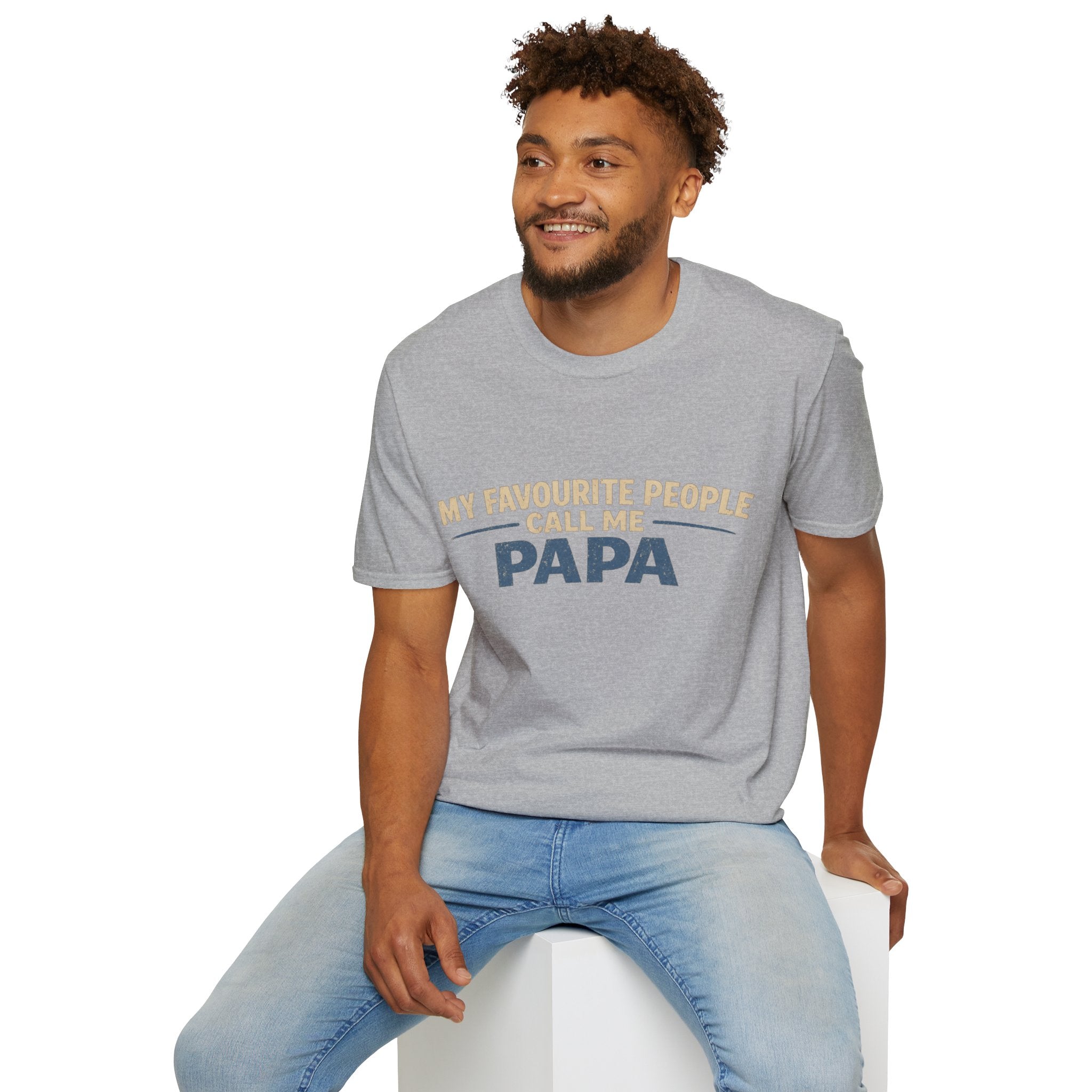 Papa T-Shirt — "My Favourite People Call Me Papa" Father's Day Tee