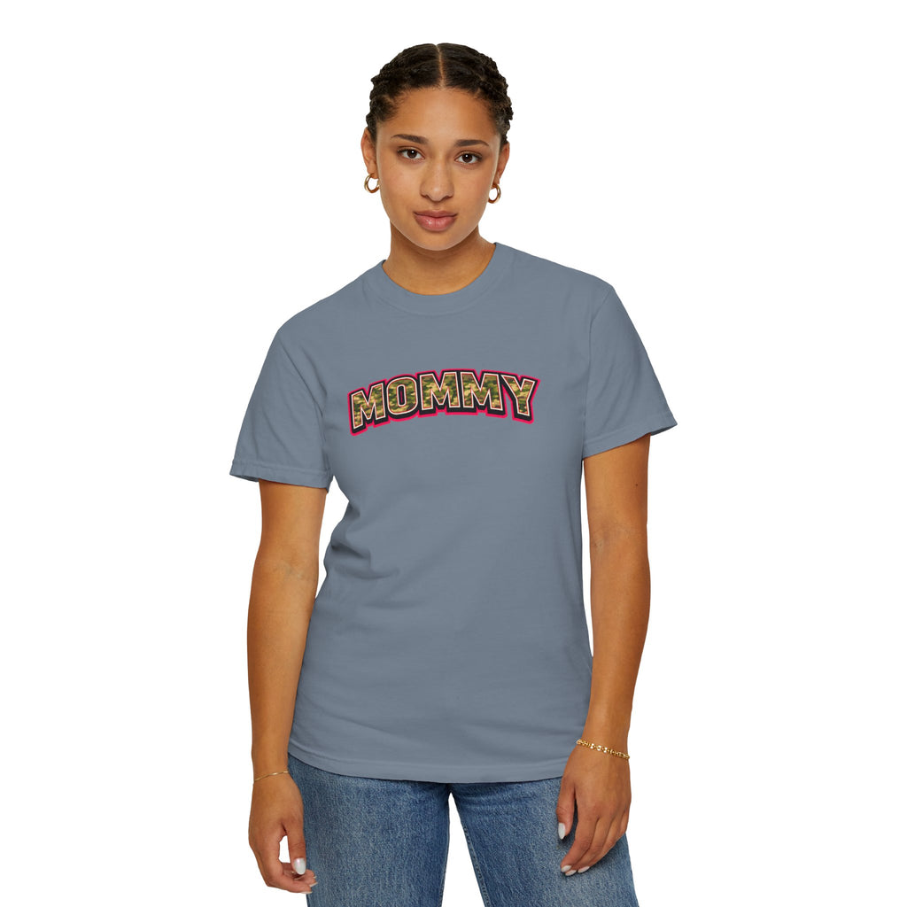 Mommy Camo Graphic T-Shirt — Retro Lettering Mother's Day Tee