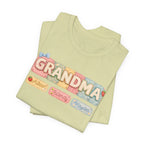 Grandma Floral Retro Tee — "Grandma" Names Design (Aileen • Wendy • Peyton)