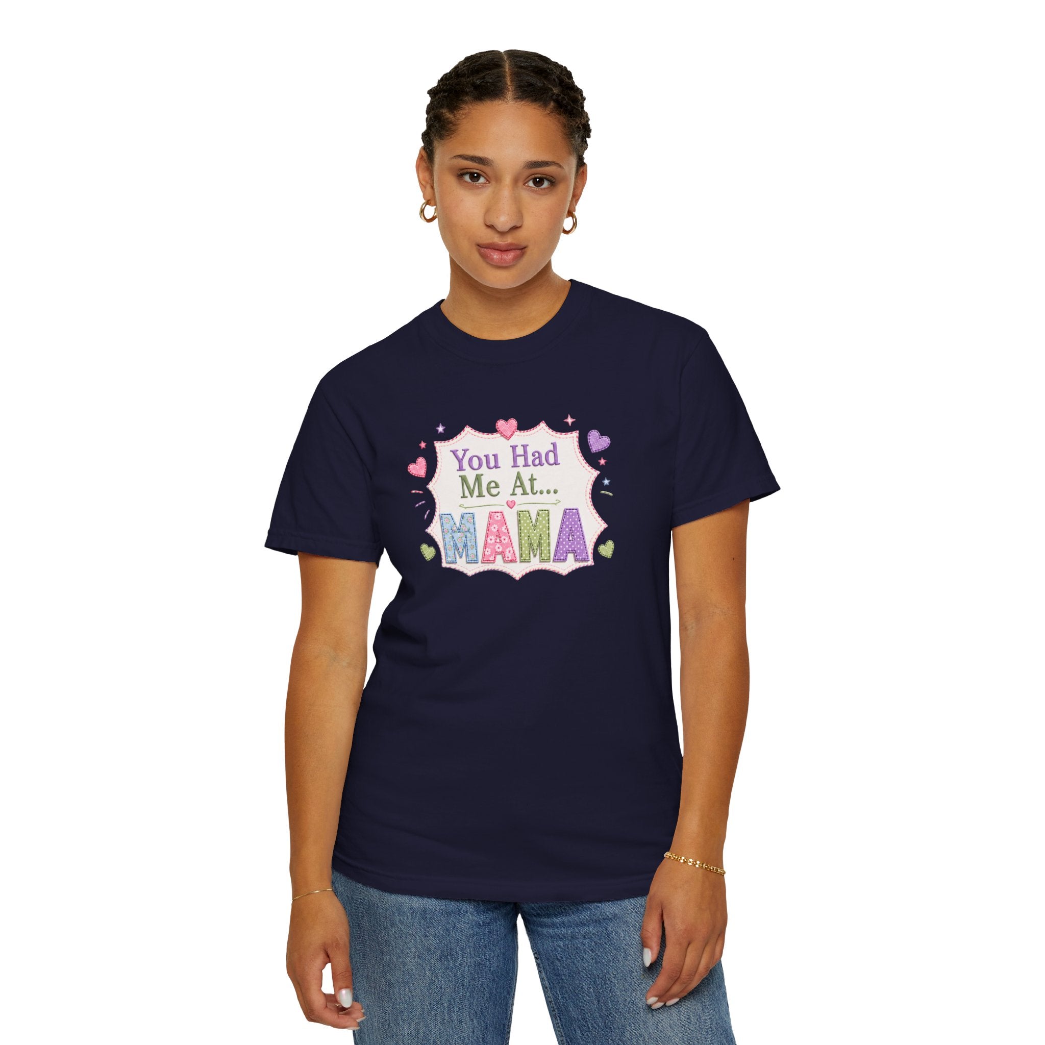 You Had Me At Mama T-Shirt — Cute Pastel Mom Graphic Tee for Mother's Day