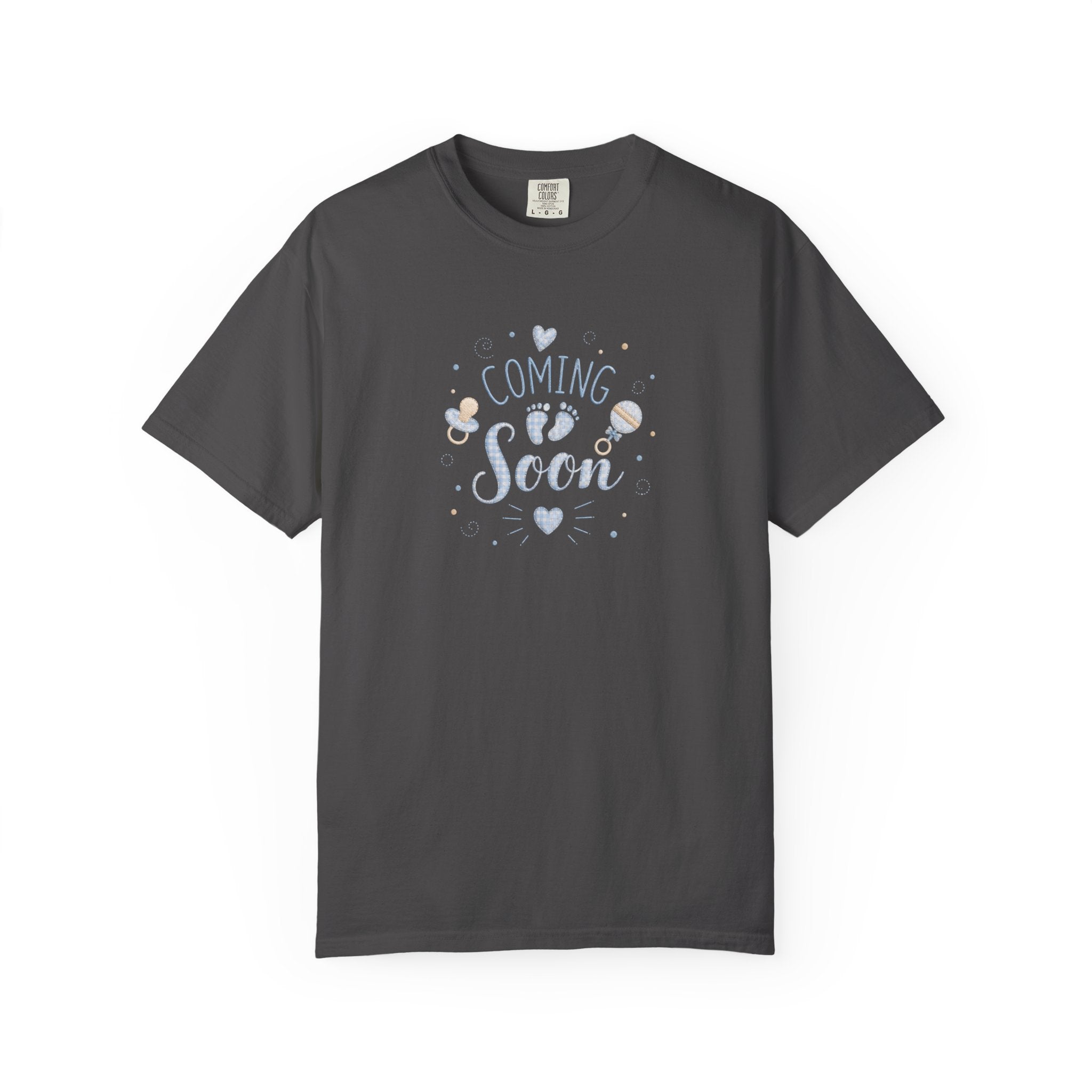 Coming Soon Baby T-Shirt — Gender Reveal Pregnancy Announcement Tee
