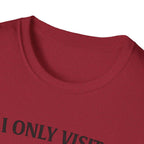 Grandad Biscuits T-Shirt — "I Only Visit Grandad for the Biscuits" Funny Grandpa Tee