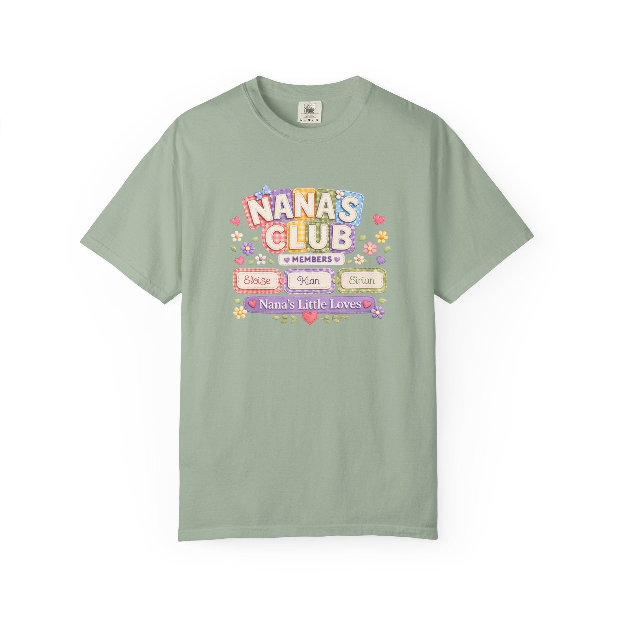 Nana's Club T-Shirt — 'Nana's Little Loves' Cute Floral Grandma Tee