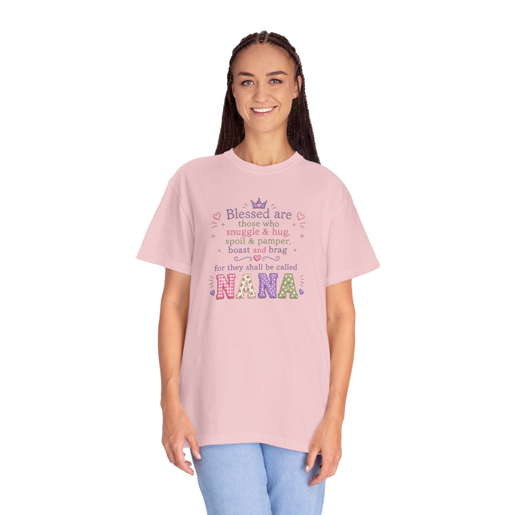Nana Blessings T-Shirt — "Blessed are those who snuggle & pamper..." Grandmother Gift