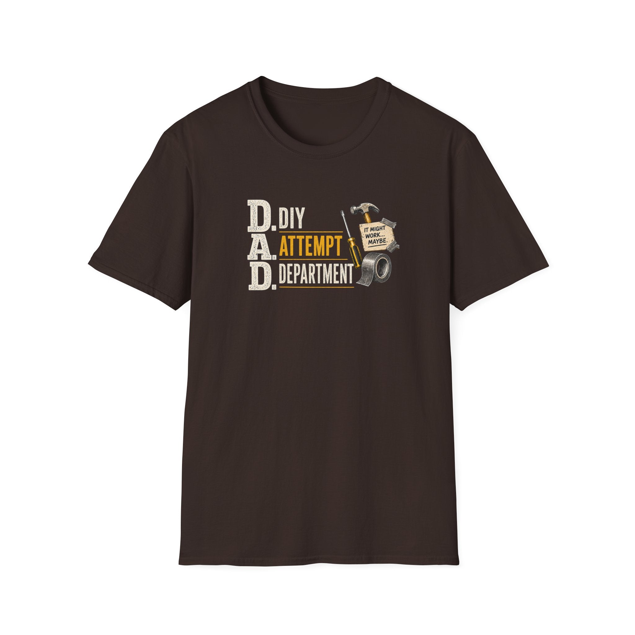 T-Shirt — "DAD: DIY Attempt Department" Funny Father’s Day Tool Shirt