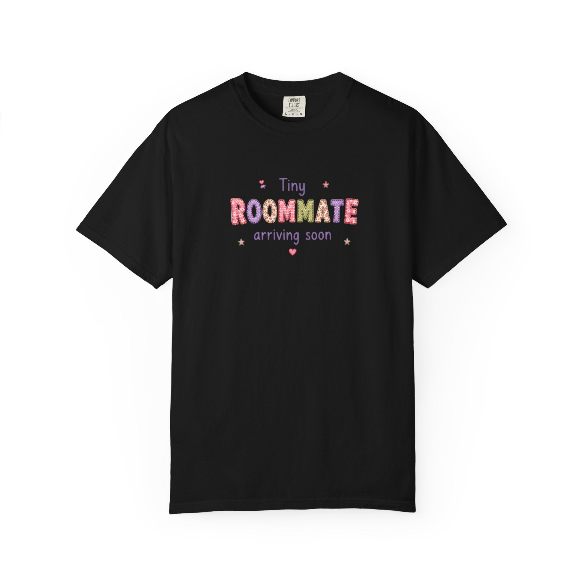 Tiny Roommate Pregnancy Announcement T-Shirt