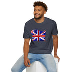 Union Jack Paint Brush UK Flag T-Shirt — British Pride Graphic Tee