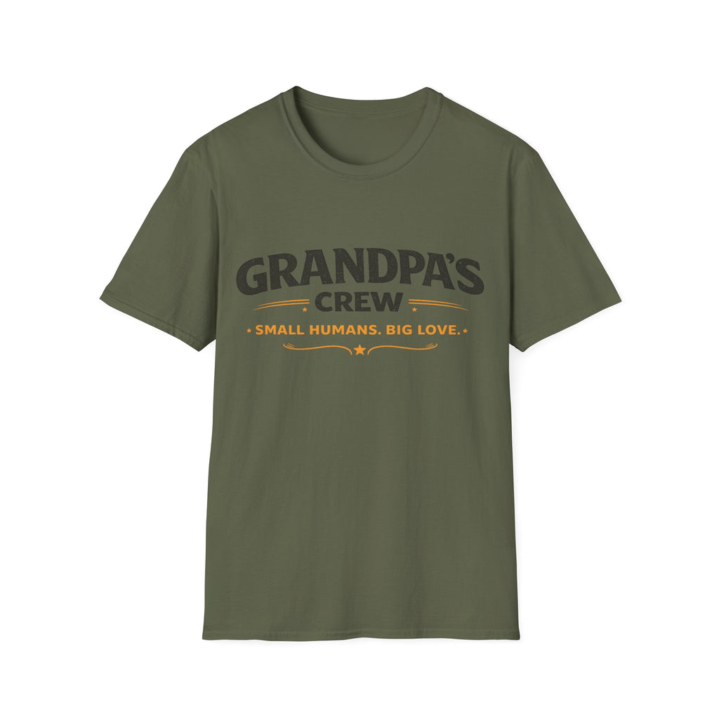 Grandpa's Crew T-Shirt — "Small Humans, Big Love" Grandpa Gift