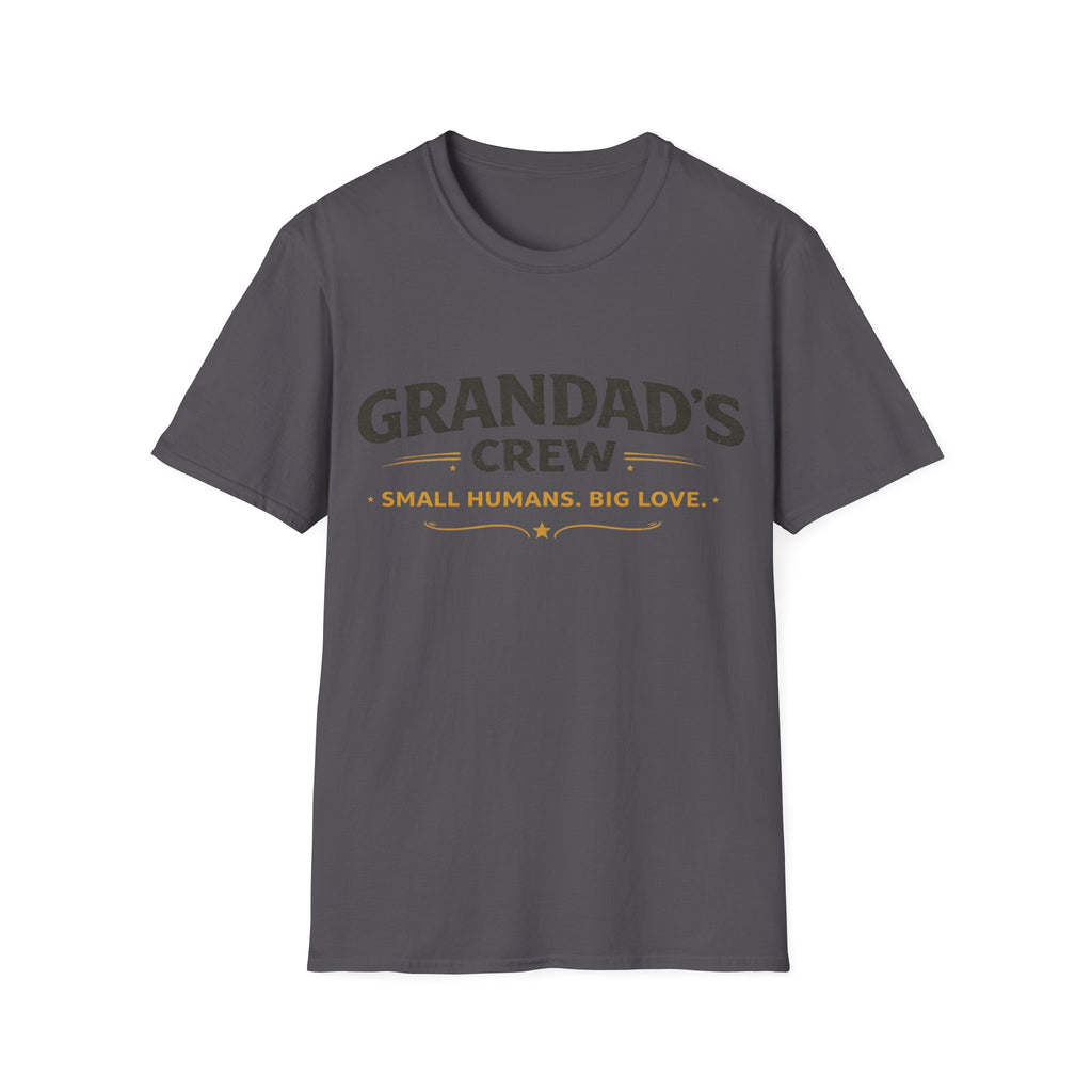 Granddad's Crew T-Shirt — "Small Humans, Big Love" Grandpa Gift