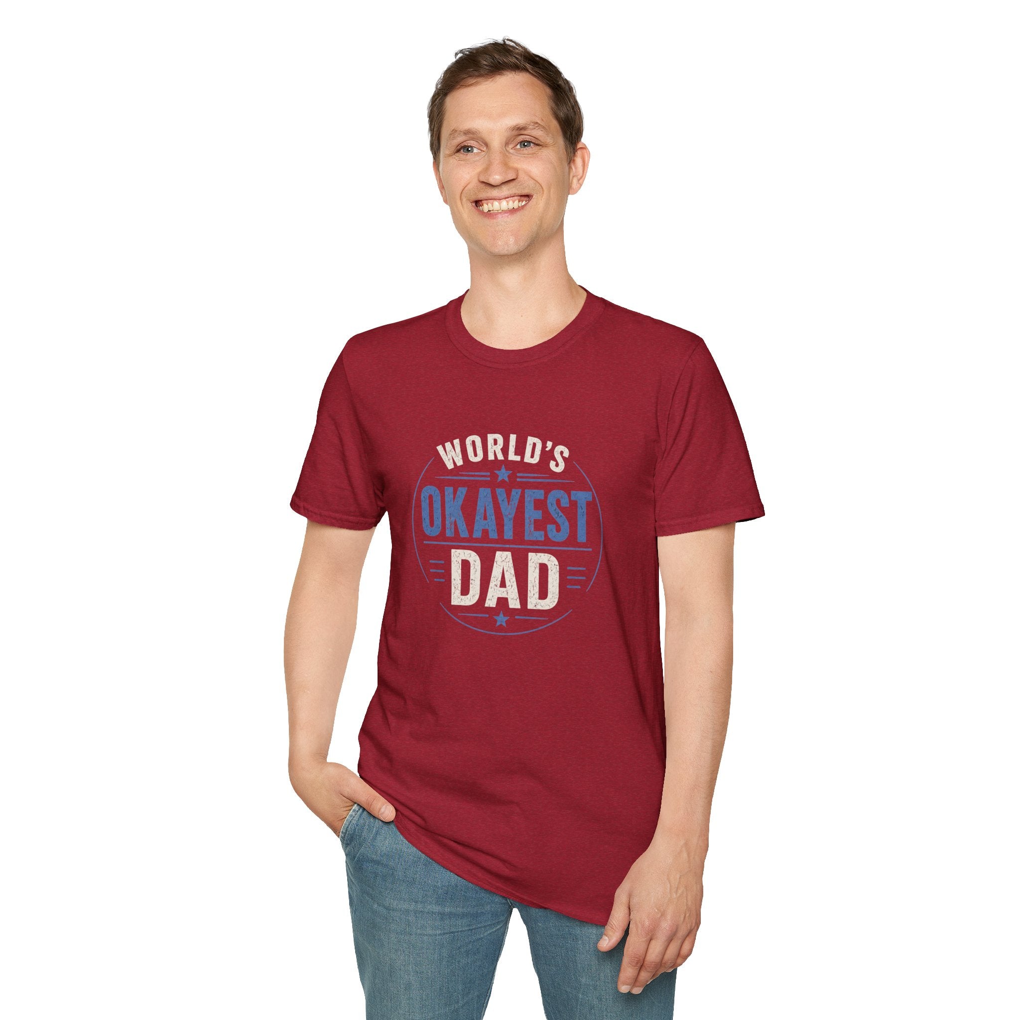 World's Okayest Dad T-Shirt — Funny Father's Day Gift Tee