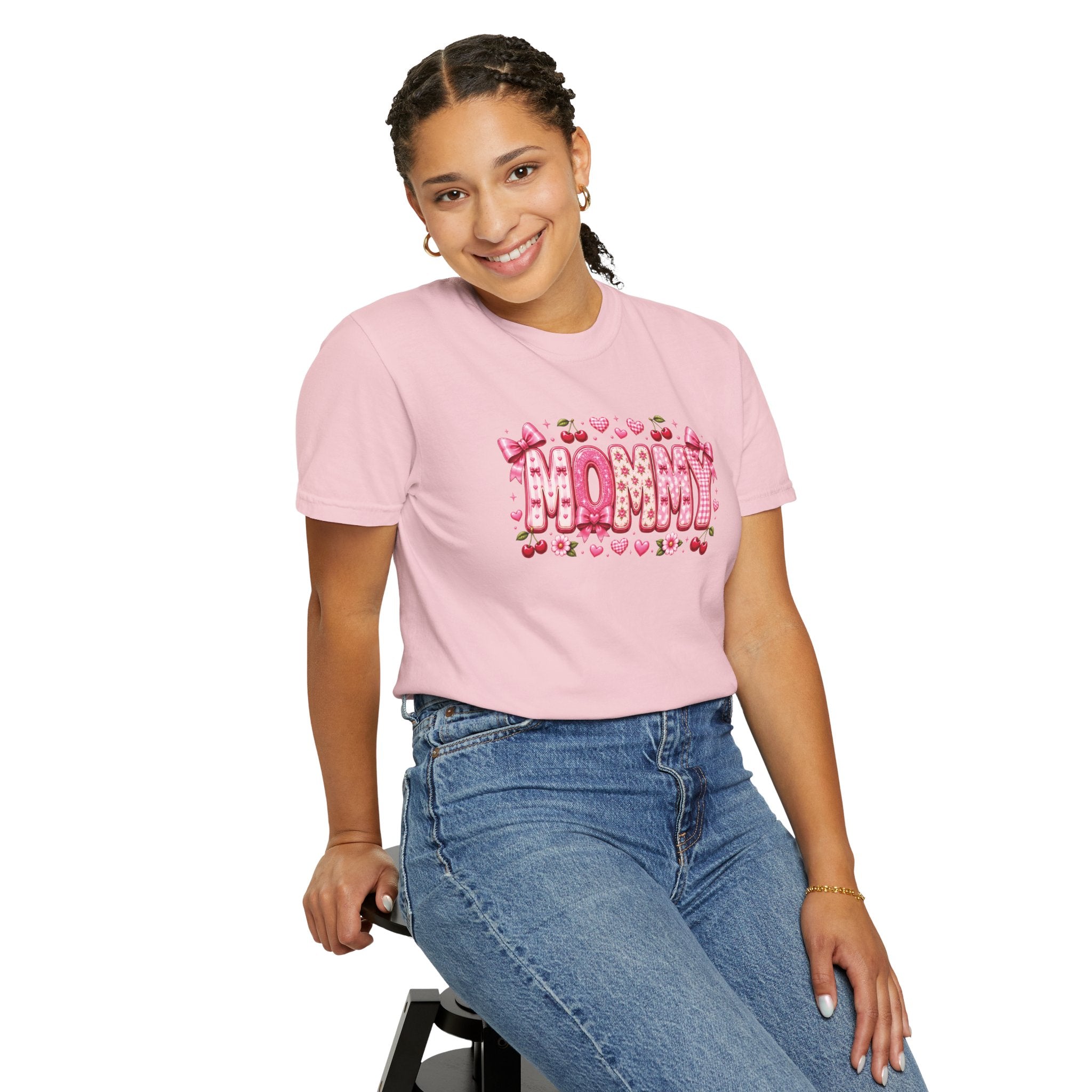 MOMMY Floral Heart T-Shirt