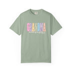 Grandma Floral Graphic T-Shirt — "Grandma, the heart of our family" Gift Tee