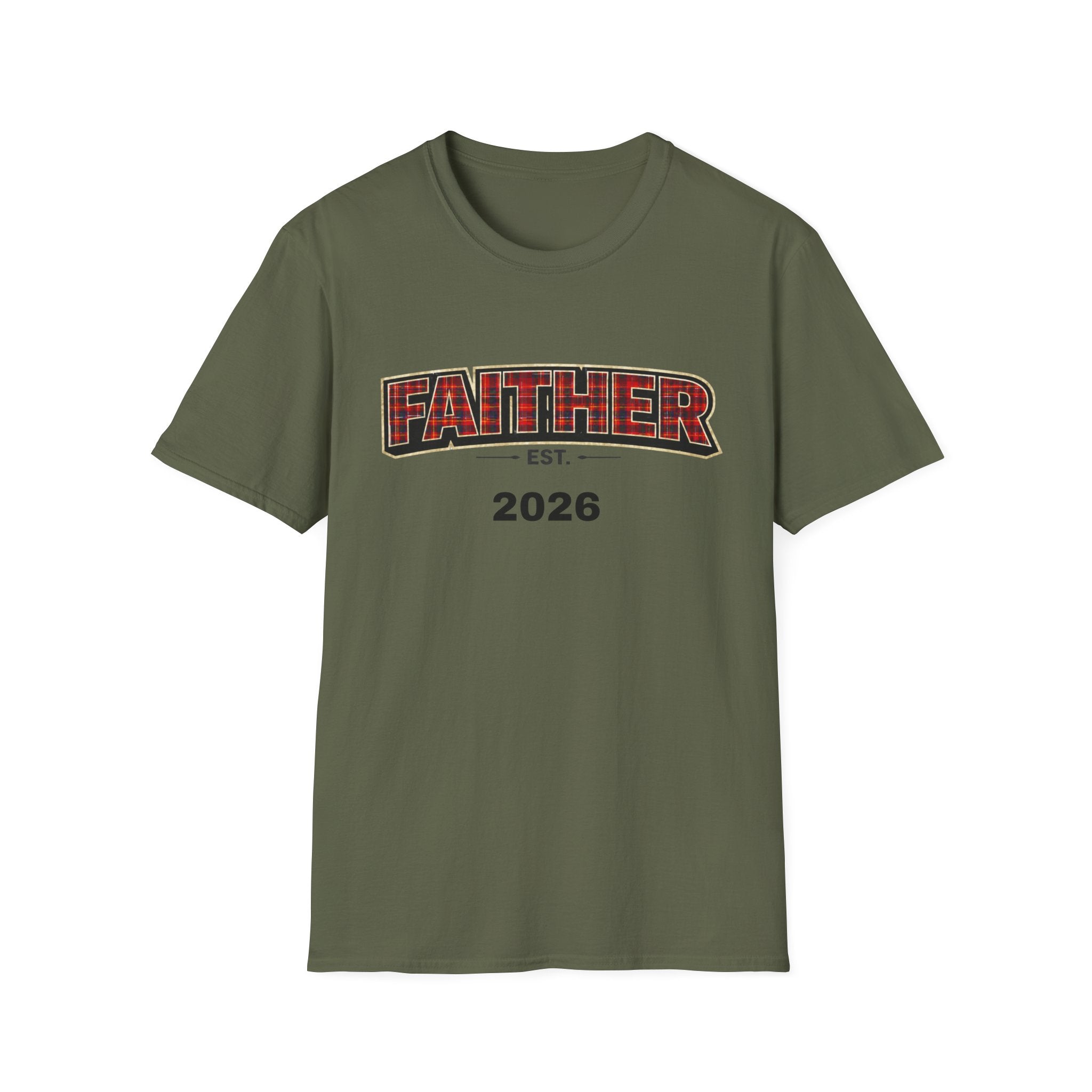 FAITHER Tartan Est- Personalised T-Shirt