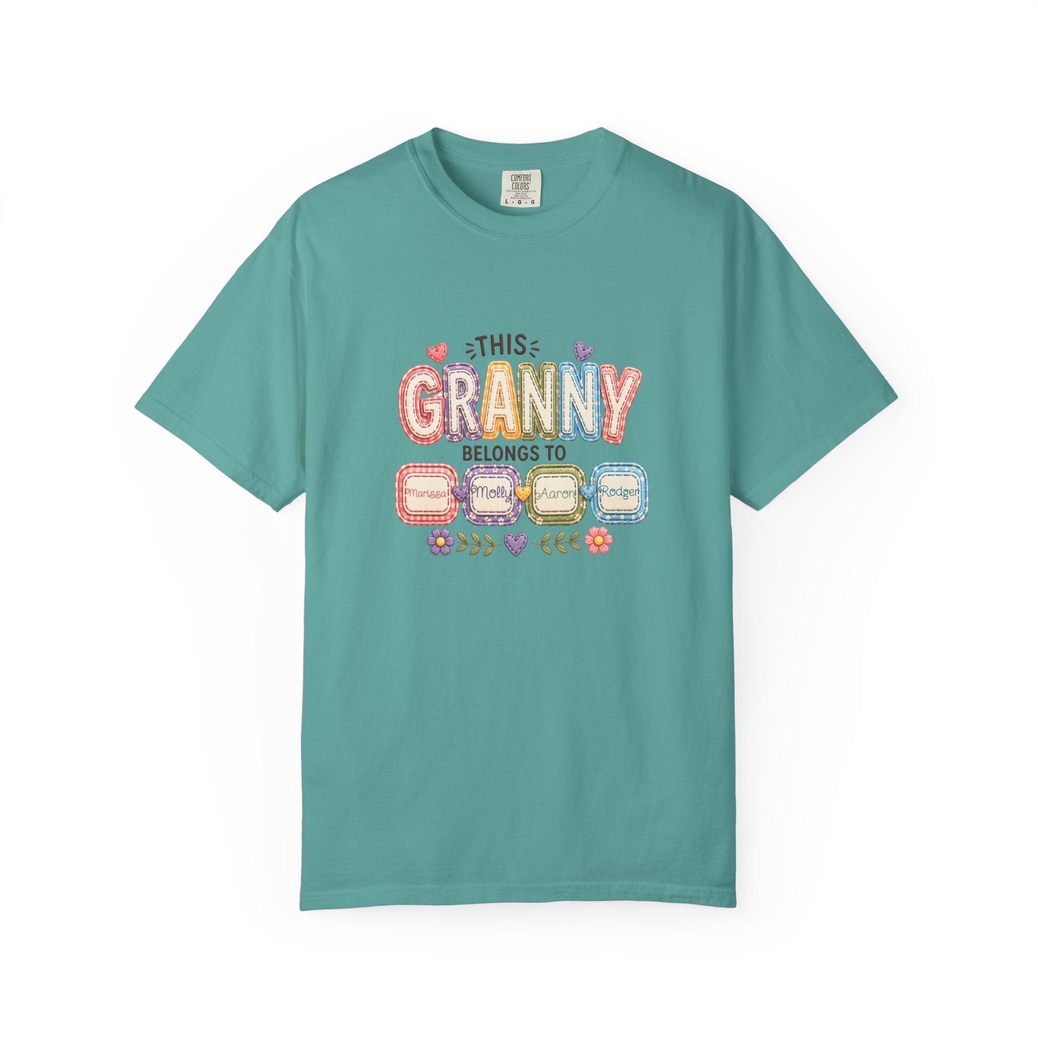 Granny Belongs To Grandkids T-Shirt — Cute Floral Grandma Gift