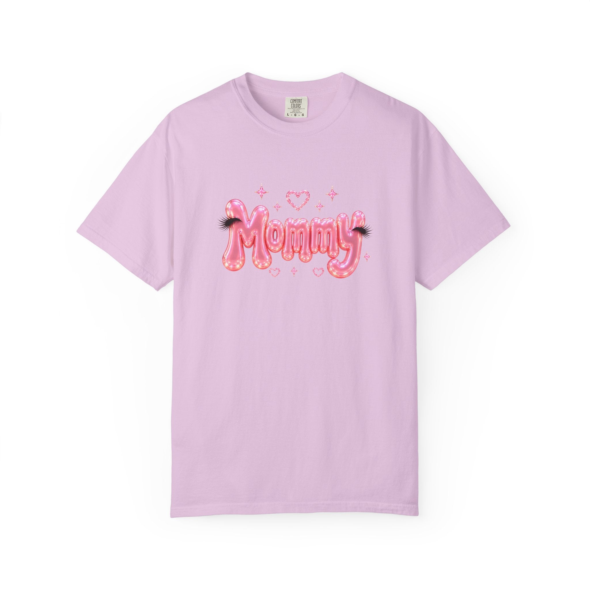MOMMY Pink Balloon Eyelashes T-Shirt