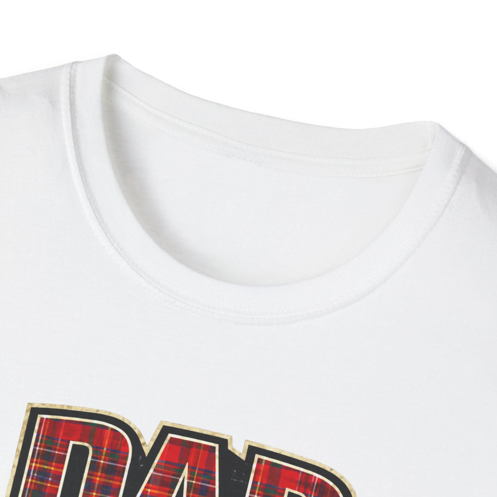 Dad Plaid Design T-Shirt – Rustic Father’s Day Gift