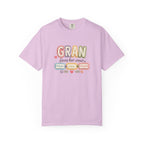 Gran Loves Her Crew T-Shirt — Personalized Grandma Family Names Tee