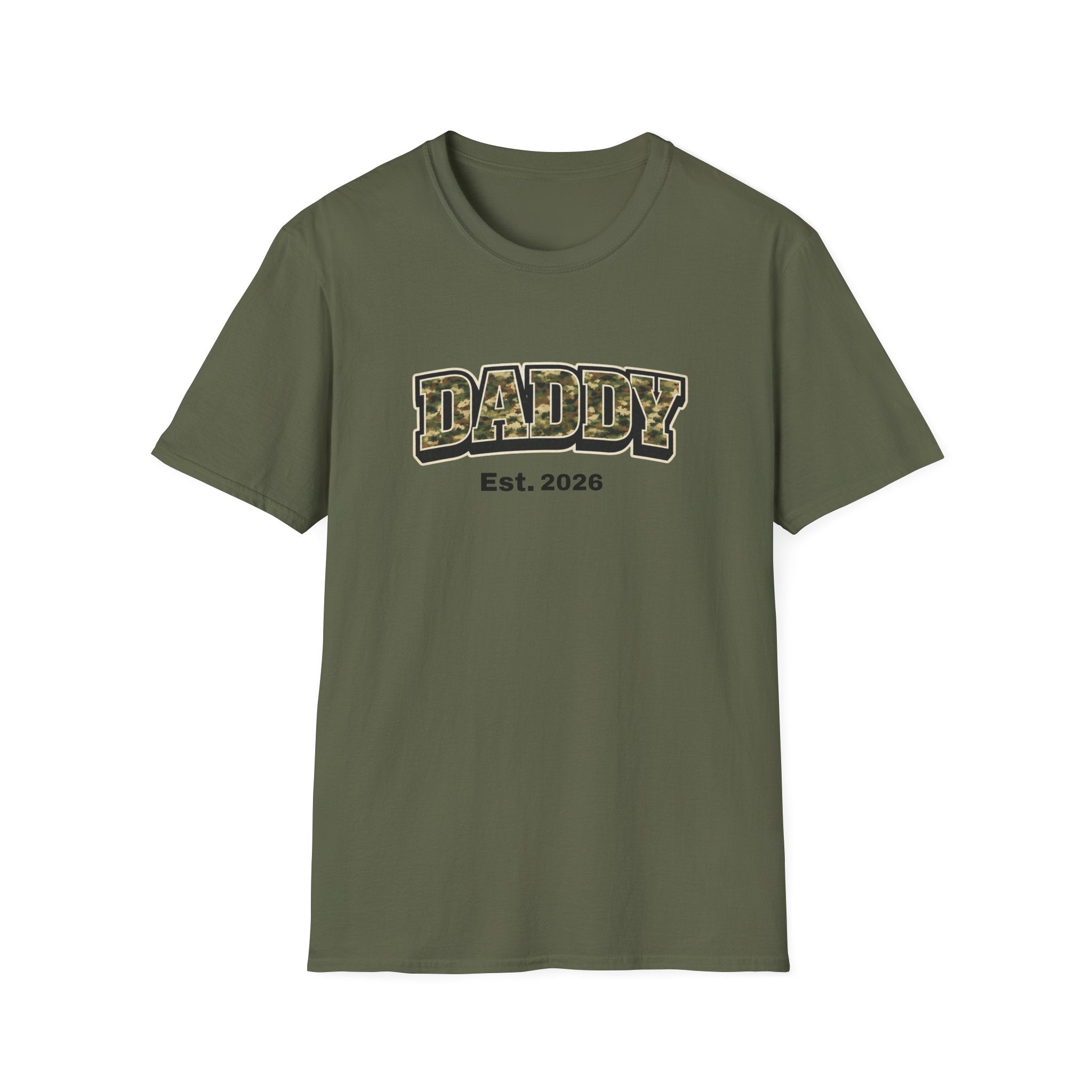 Daddy Est. 2026 Camo T-Shirt — New Dad Gift