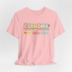 Grandma Floral Retro Tee — "Grandma" Names Design (Aileen • Wendy • Peyton)