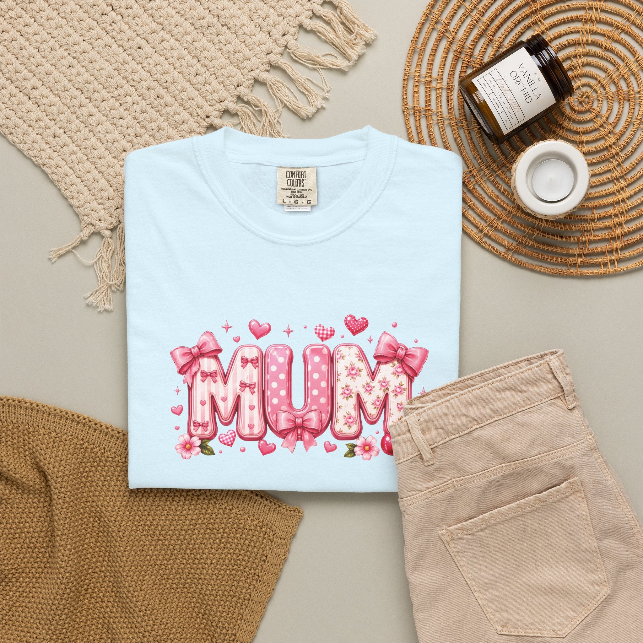MUM Floral Heart T-Shirt