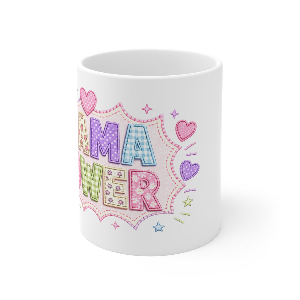 Mama Power Mug — Cute Pastel Mothers Day Coffee Cup